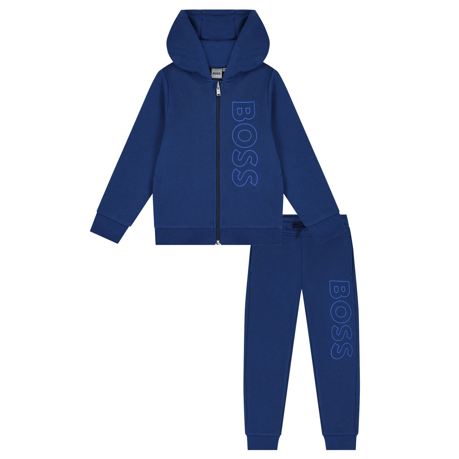 Boys Blue Logo Tracksuit, 1, hi-res