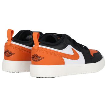 Black, White & Orange Air Jordan 1 Low Alt Trainers
