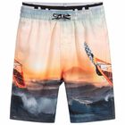Boys Printed Surfer Swimshorts, 1, hi-res