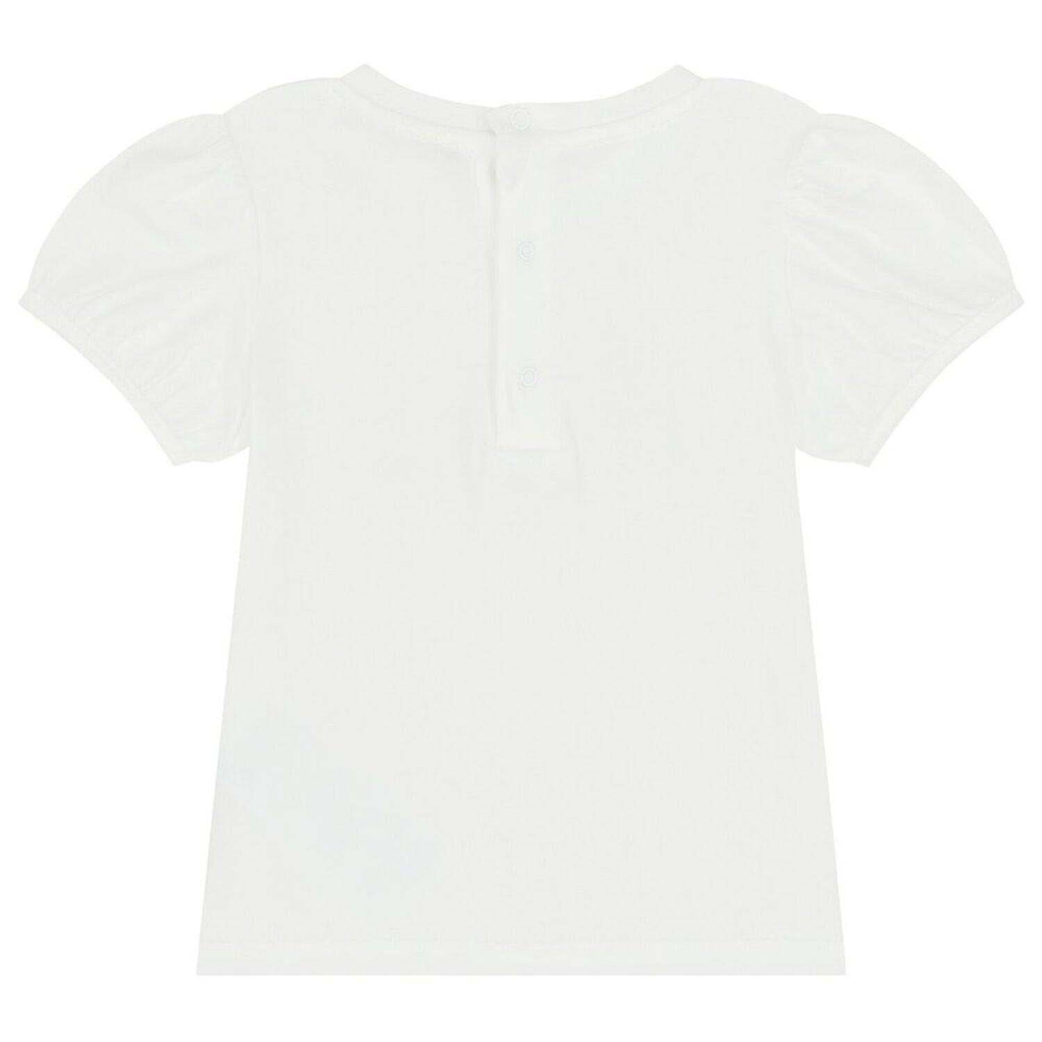 Younger Girls White Logo Shorts Set, 2, hi-res image number null