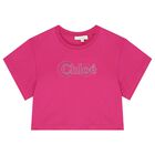 Girls Pink Logo T-Shirt, 2, hi-res