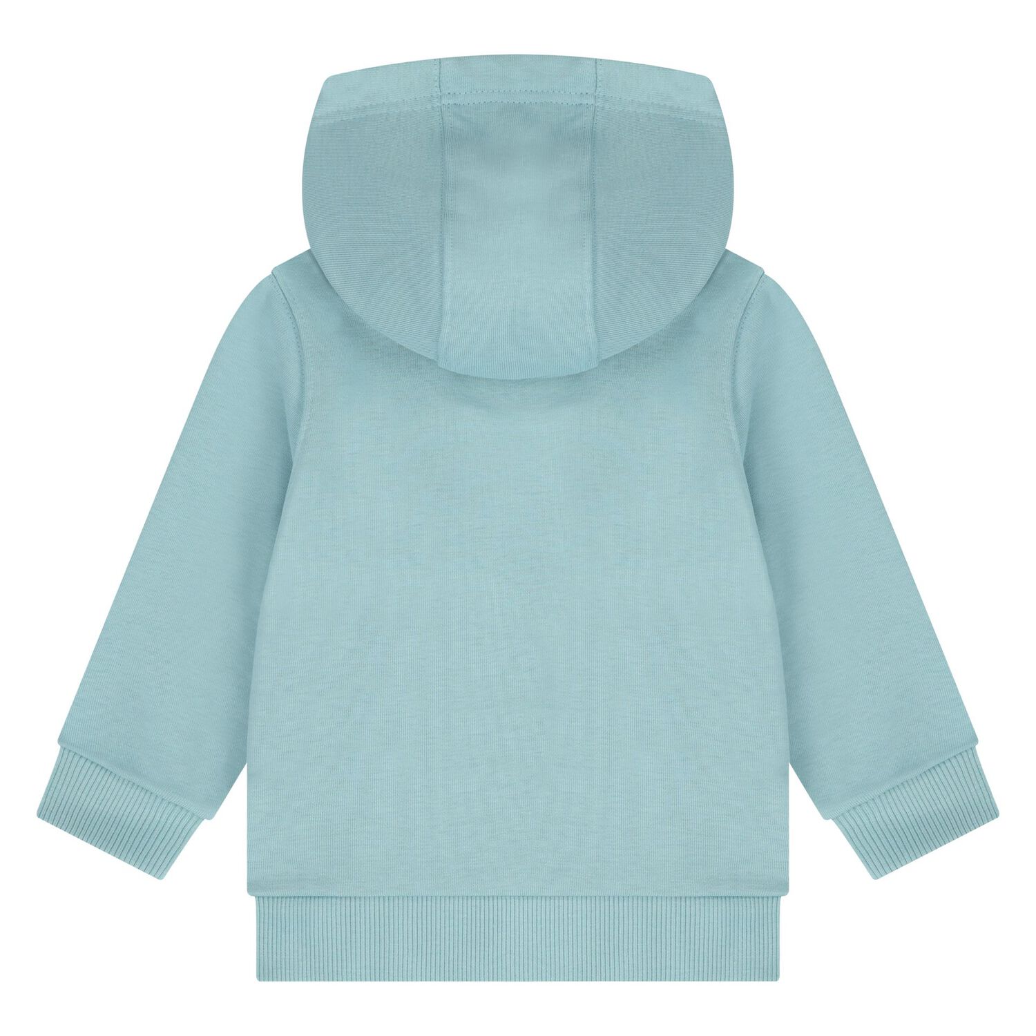 Younger Boys Blue Logo Hooded Zip Up Top, 1, hi-res