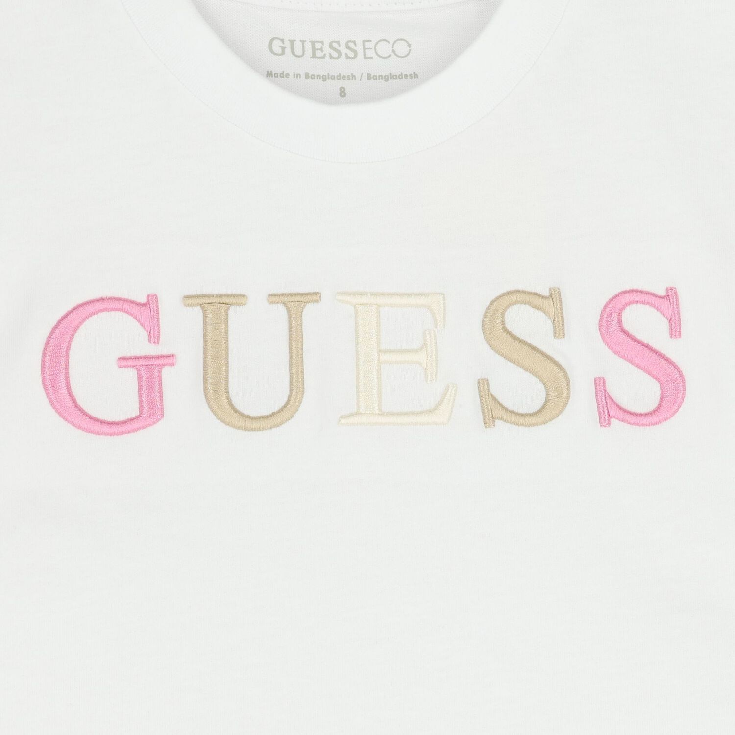 Girls White Logo T-Shirt, 2, hi-res