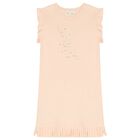 Girls Pink Logo Dress, 1, hi-res