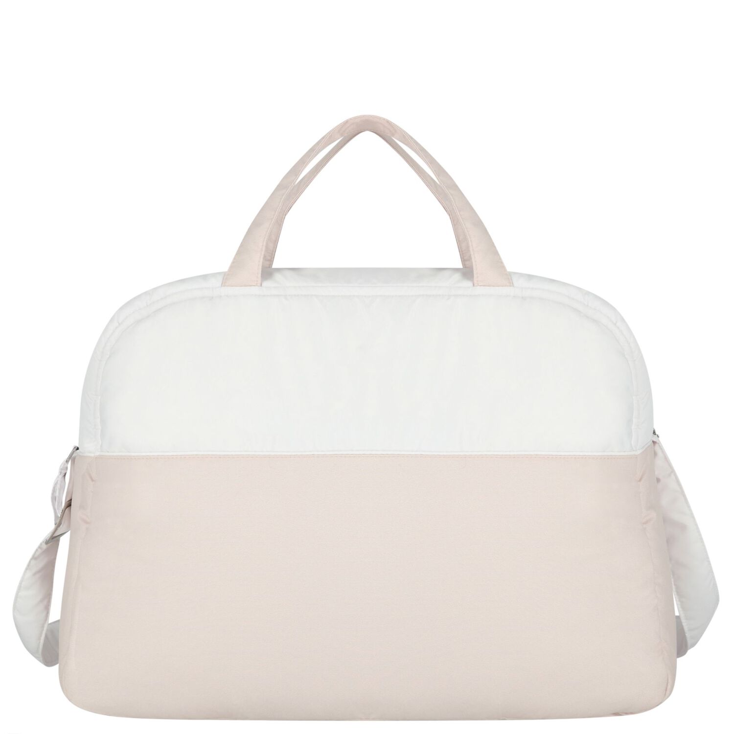 White & Beige Logo Baby Changing Bag, 1, hi-res