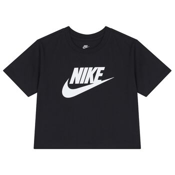 Girls Black Logo T-Shirt