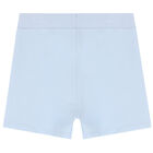 Baby Boys Blue Logo Shorts, 2, hi-res