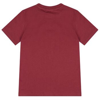 Boys Burgundy Logo T-Shirt