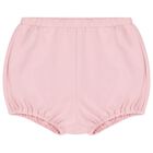 Baby Girls White & Pink Shorts Set ( 2-Pack ), 1, hi-res