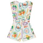 Girls Ivory Tassel Playsuit, 2, hi-res