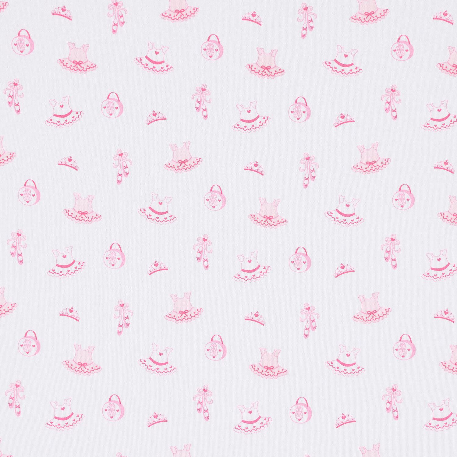Baby Girls White & Pink Ready To Dance Blanket, 1, hi-res