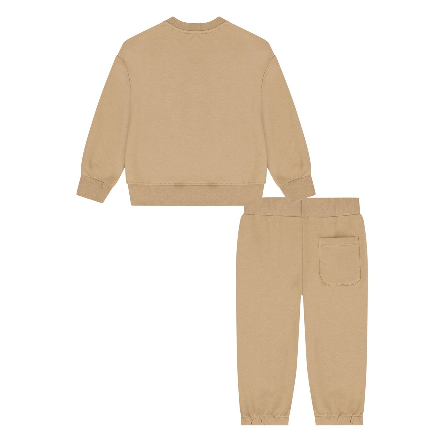 Younger Beige Logo Tracksuit, 1, hi-res