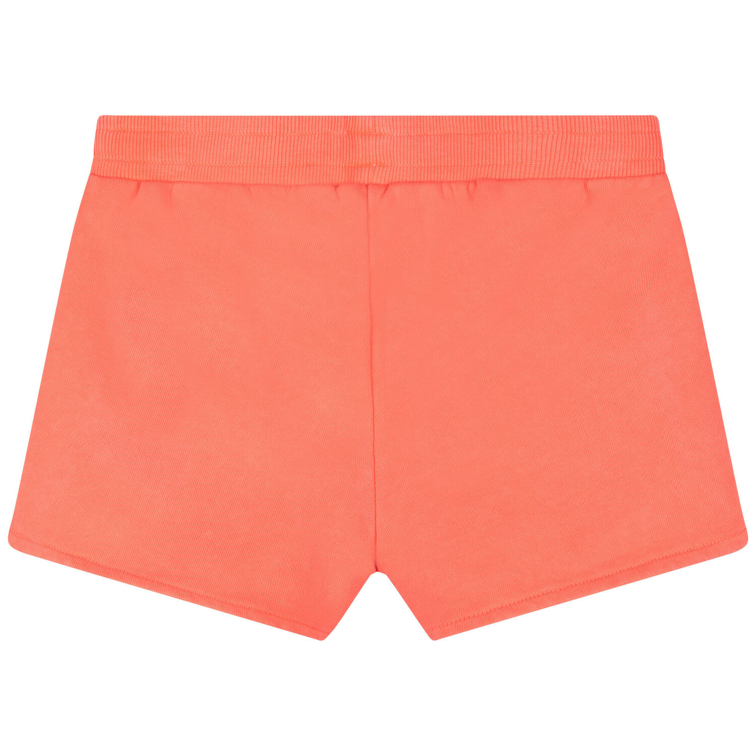 Girls Coral Pink Sequin Logo Shorts, 1, hi-res
