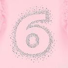 Girls Pink 6th Birthday T-Shirt, 5, hi-res