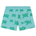 Boys Green Frog Shorts, 1, hi-res