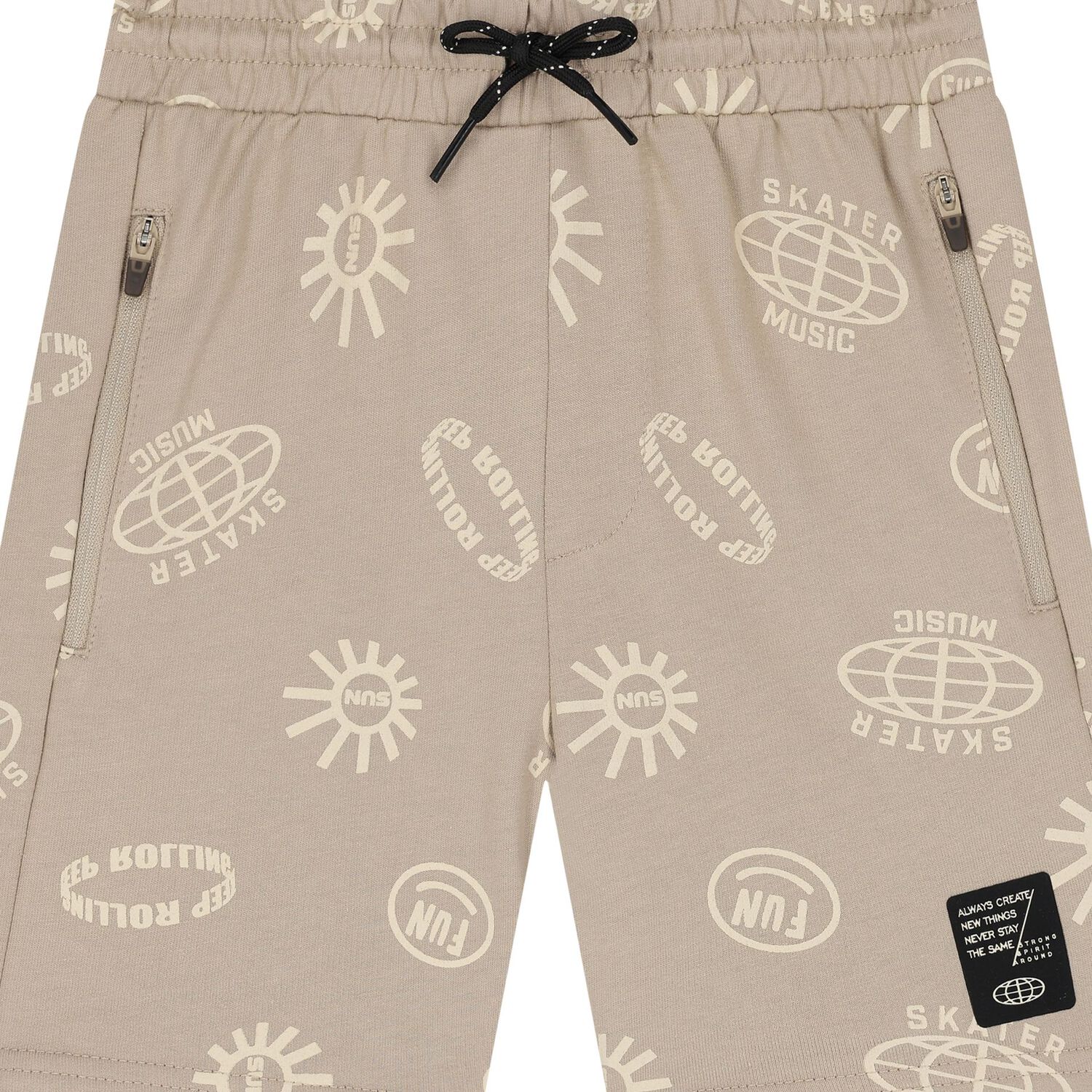 Boys Beige Shorts, 2, hi-res image number null