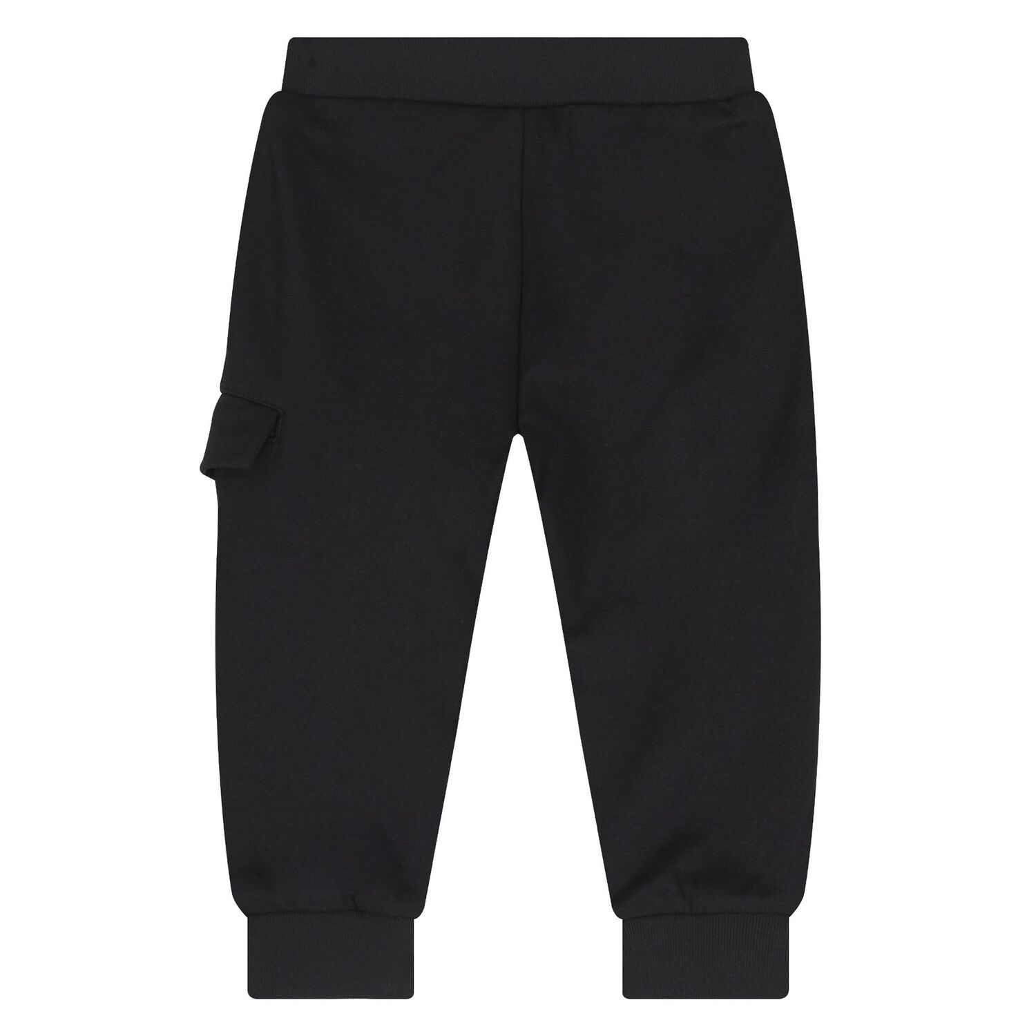 Younger Boys Black Logo Joggers, 1, hi-res
