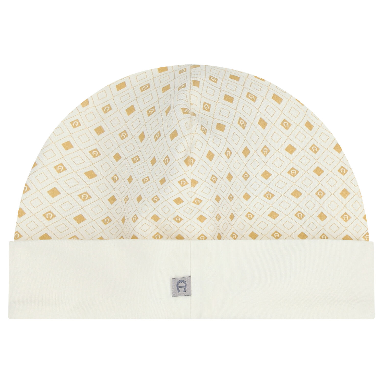 Ivory & Gold Logo Baby Hat, 3, hi-res