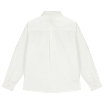 Boys White Linen Shirt