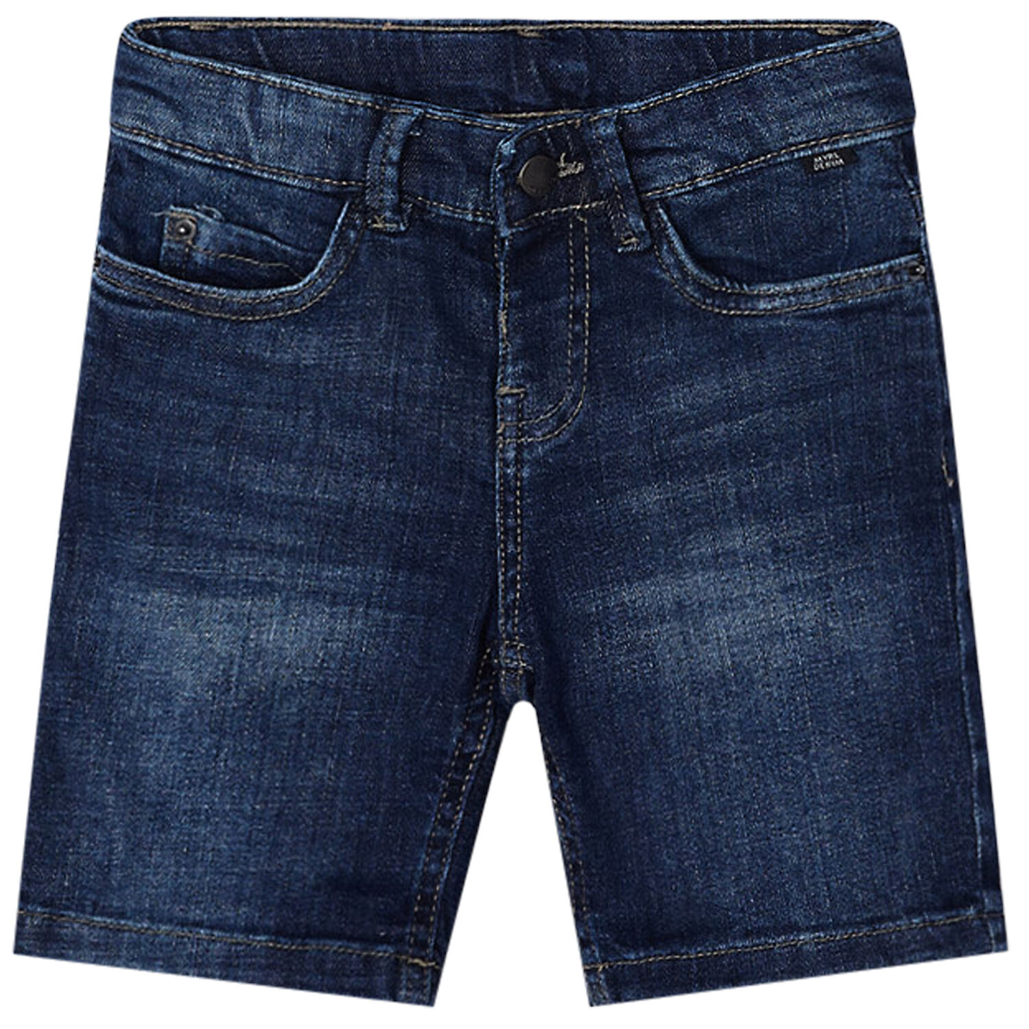 Boys Blue Denim Shorts, 1, hi-res image number null