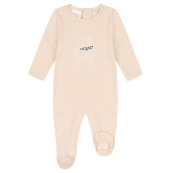 Beige Teddy Bear Babygrow