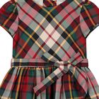 Baby Girls Red & Green Tartan Dress Set, 1, hi-res