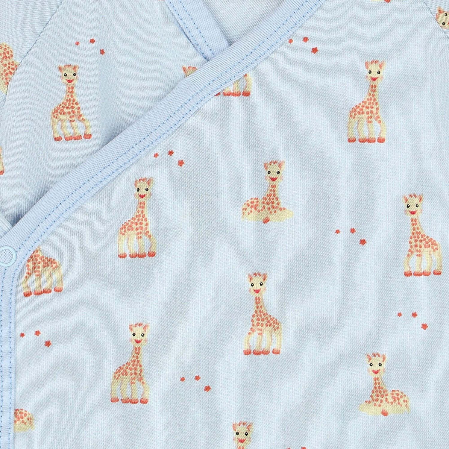 Baby Boys Blue Logo Bodysuit, 1, hi-res