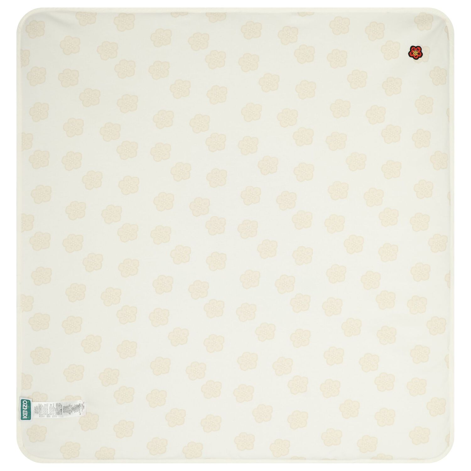 Ivory & Beige Boke Flower Baby Blanket, 1, hi-res
