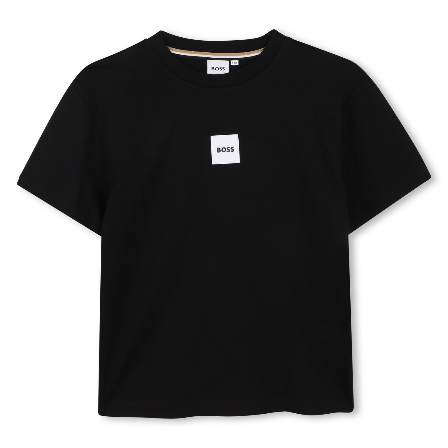 Boys Black Logo T-Shirt, 2, hi-res