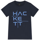 Boys Navy Blue Logo T-Shirt, 2, hi-res