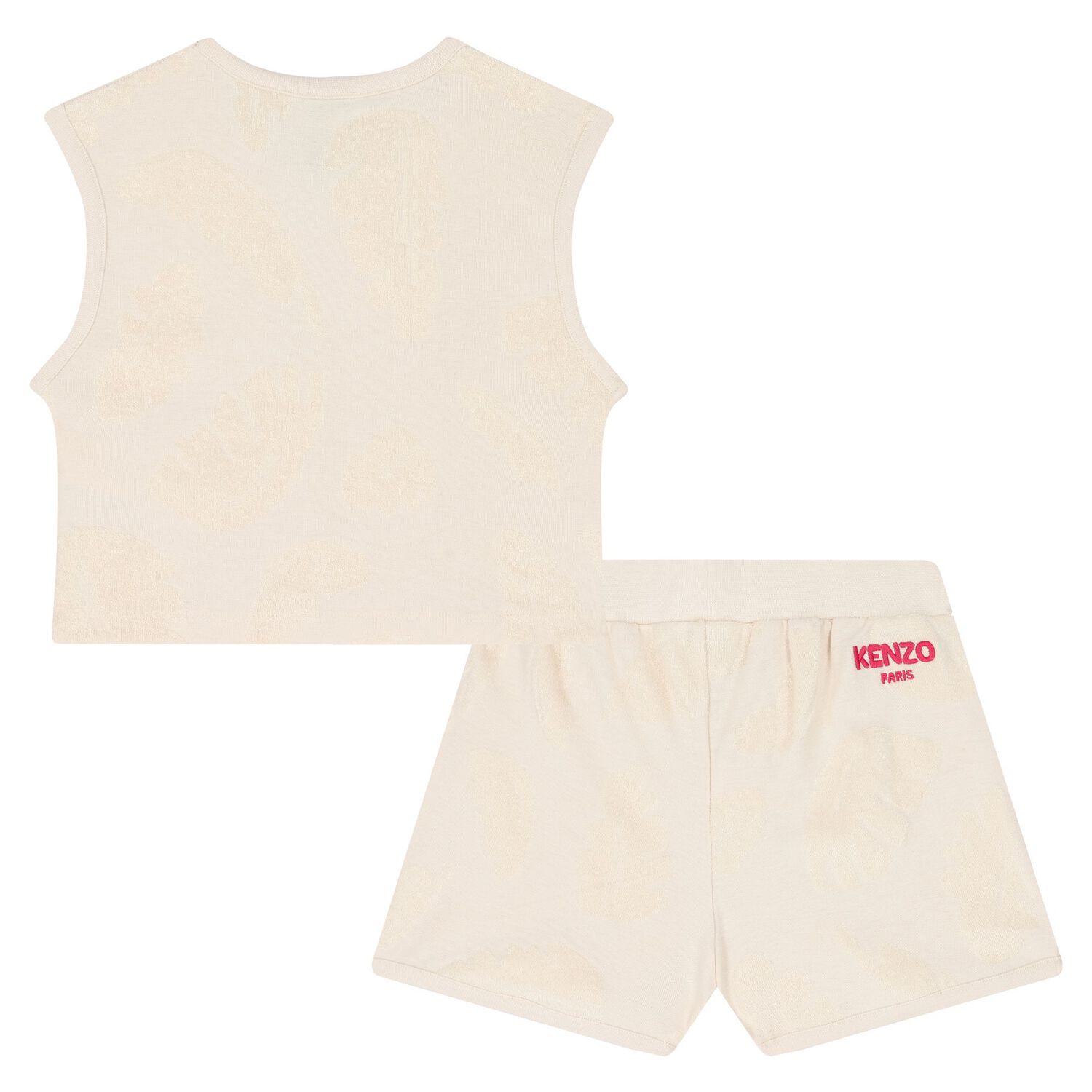 Girls Ivory Logo Shorts Set, 1, hi-res image number null