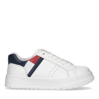 Boys White Logo Trainers