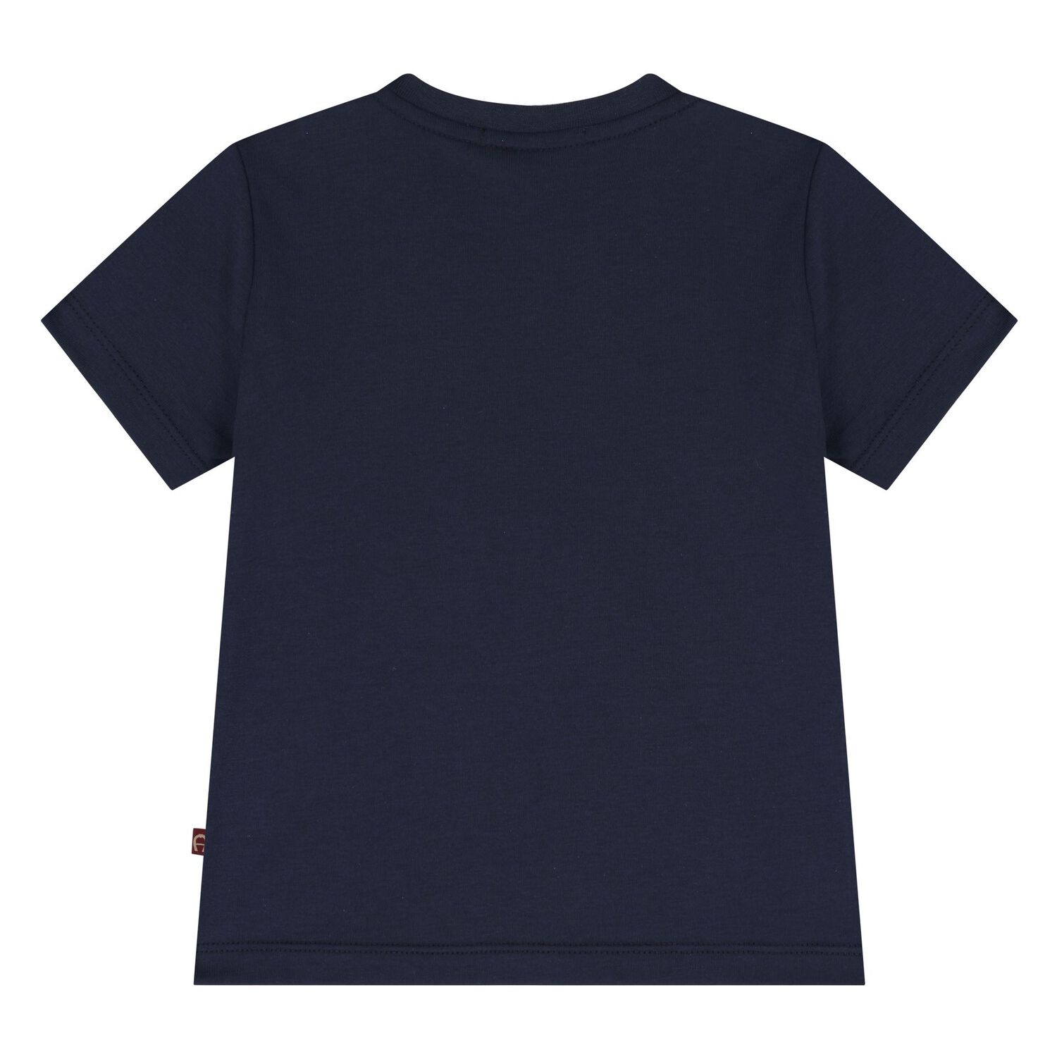 Younger Boys Navy Blue Logo T-Shirt, 2, hi-res