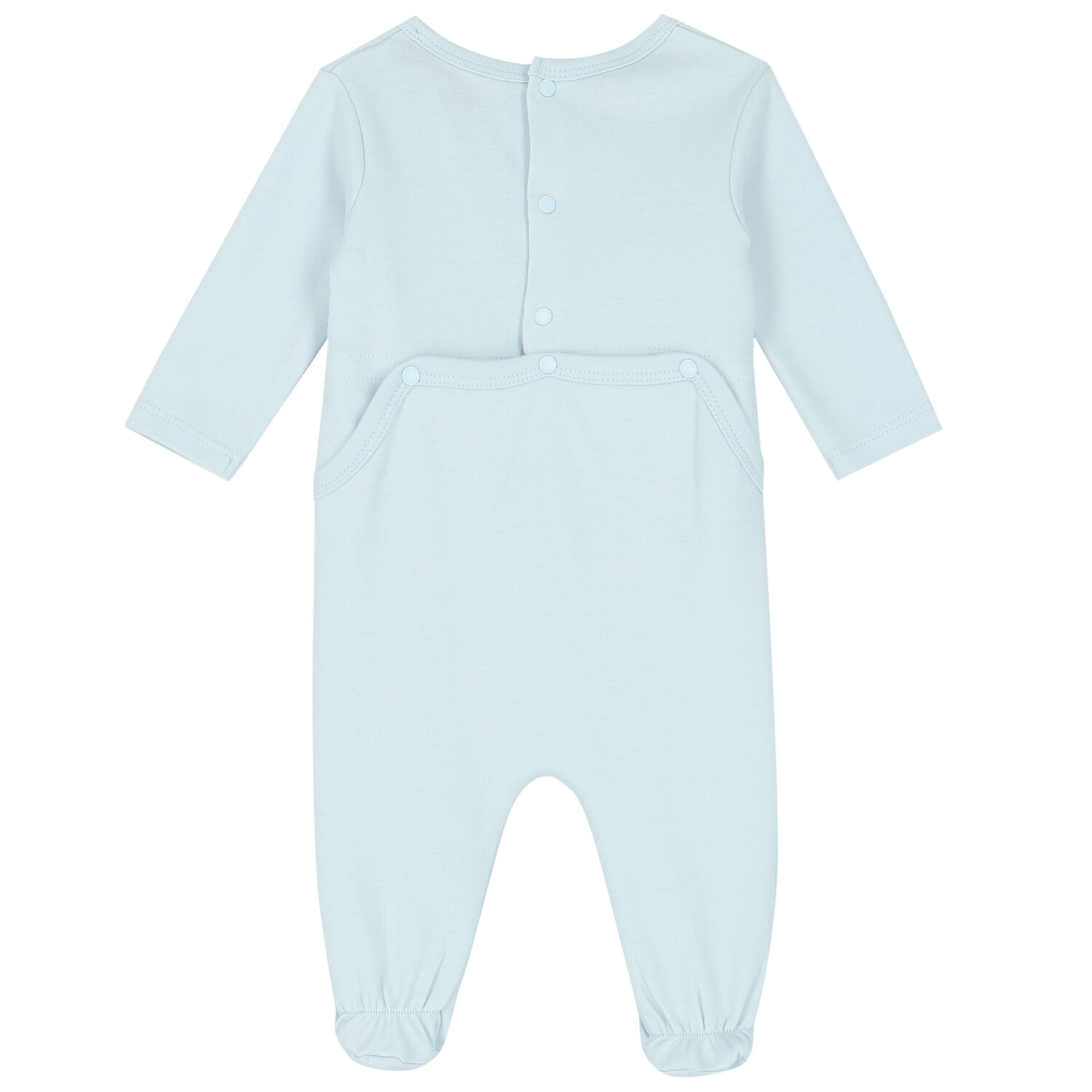 Baby Boys Blue Tiger Logo Babygrow, 1, hi-res
