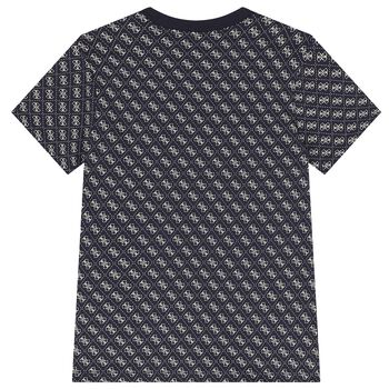 Boys Navy Blue Logo T-Shirt