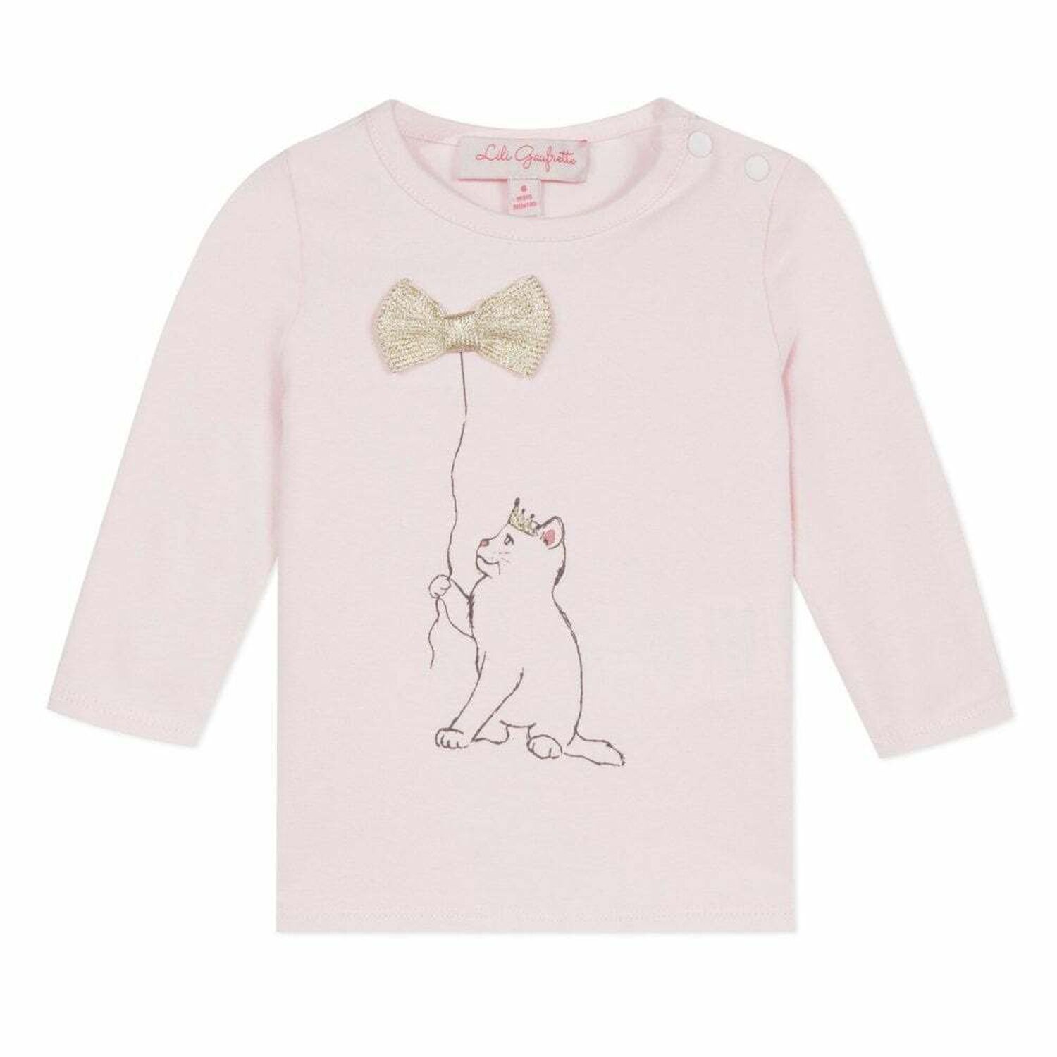 Baby Girls Pale Pink Top, 1, hi-res image number null