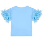 Girls Blue Sequins T-Shirt, 1, hi-res