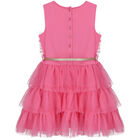 Girls Pink Tulle Dress, 1, hi-res