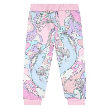 Younger Girls Pink & Blue Orchidee Joggers
