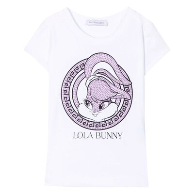 Girls White Lola Bunny T-Shirt