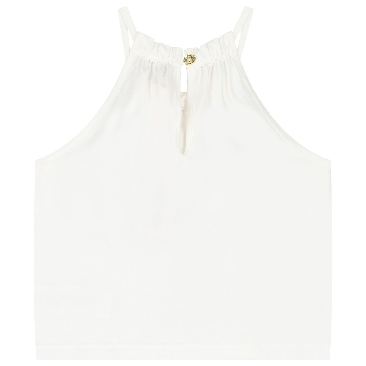 Girls Ivory Flower Top, 2, hi-res