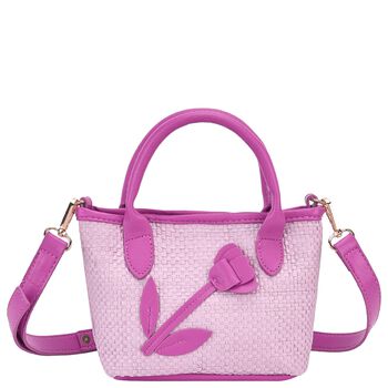 Girls Pink Flower Handbag (16cm)