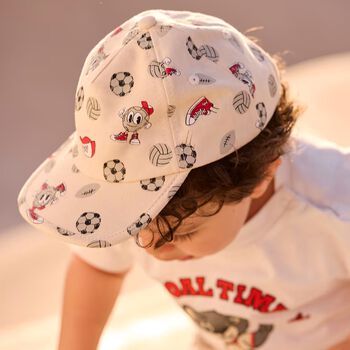 Younger Boys Ivory Volley Ball Cap