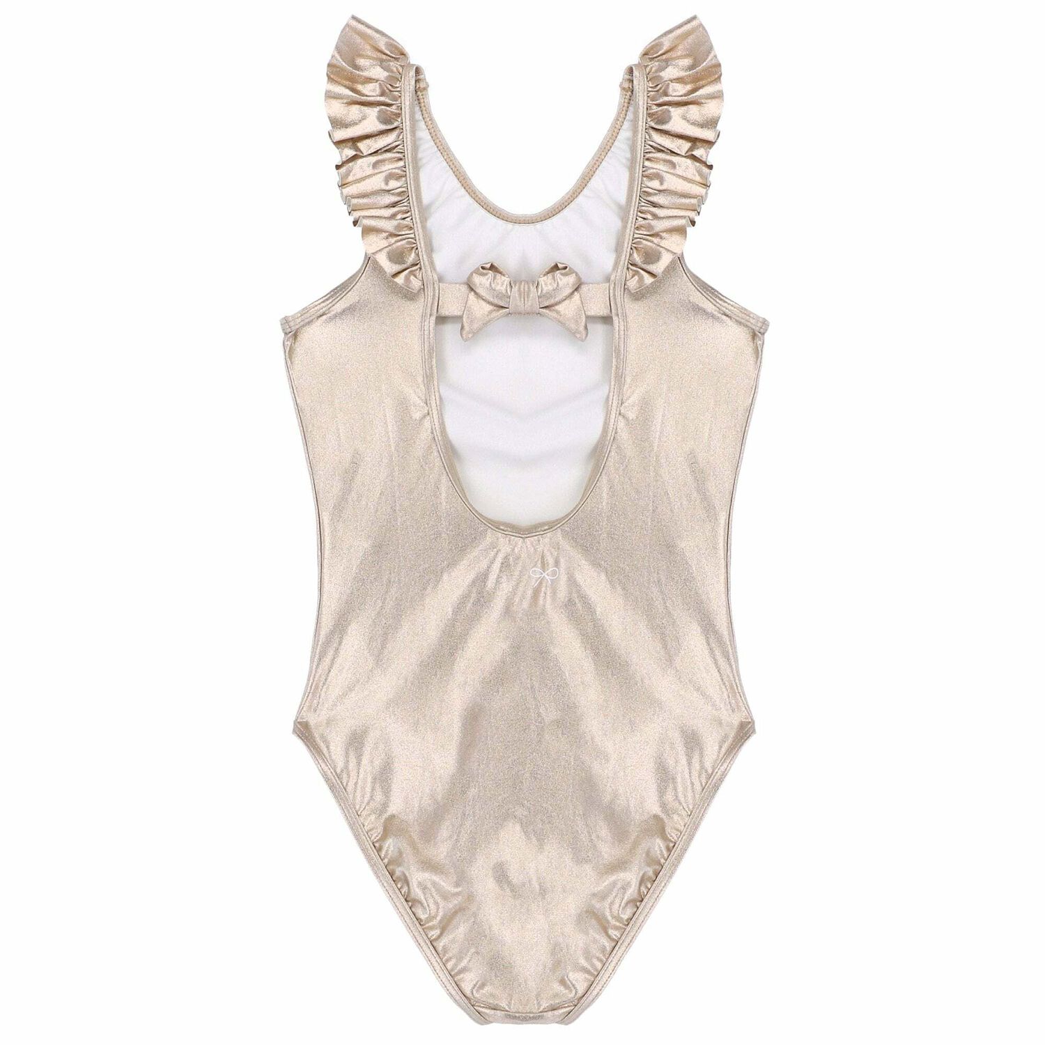 Girls Gold Swimsuit, 1, hi-res