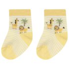 Baby Boys Yellow & White Socks ( 4-Pack ), 2, hi-res