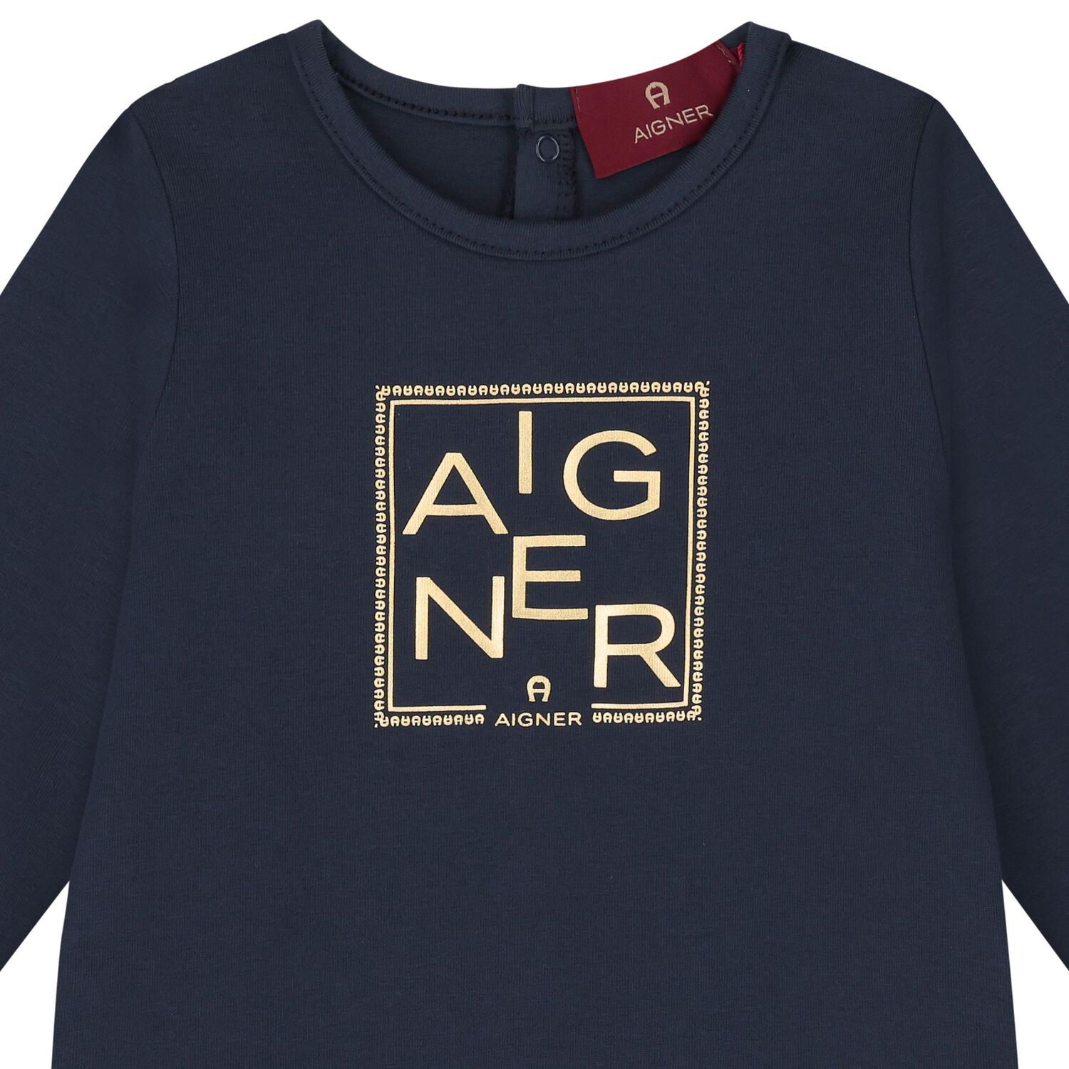 Baby Boys Navy Blue Logo Babygrow, 3, hi-res