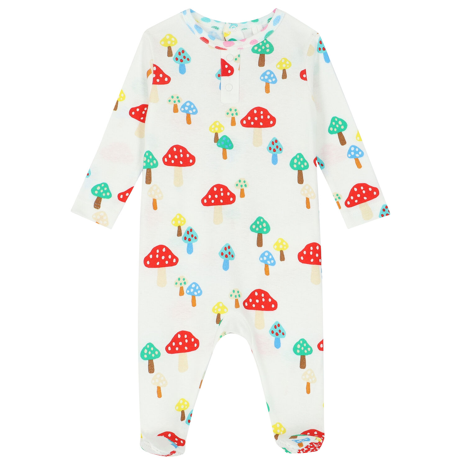 Baby Girls White Mushroom 4-Piece Set, 1, hi-res