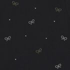 Girls Black Bow T-Shirt, 3, hi-res