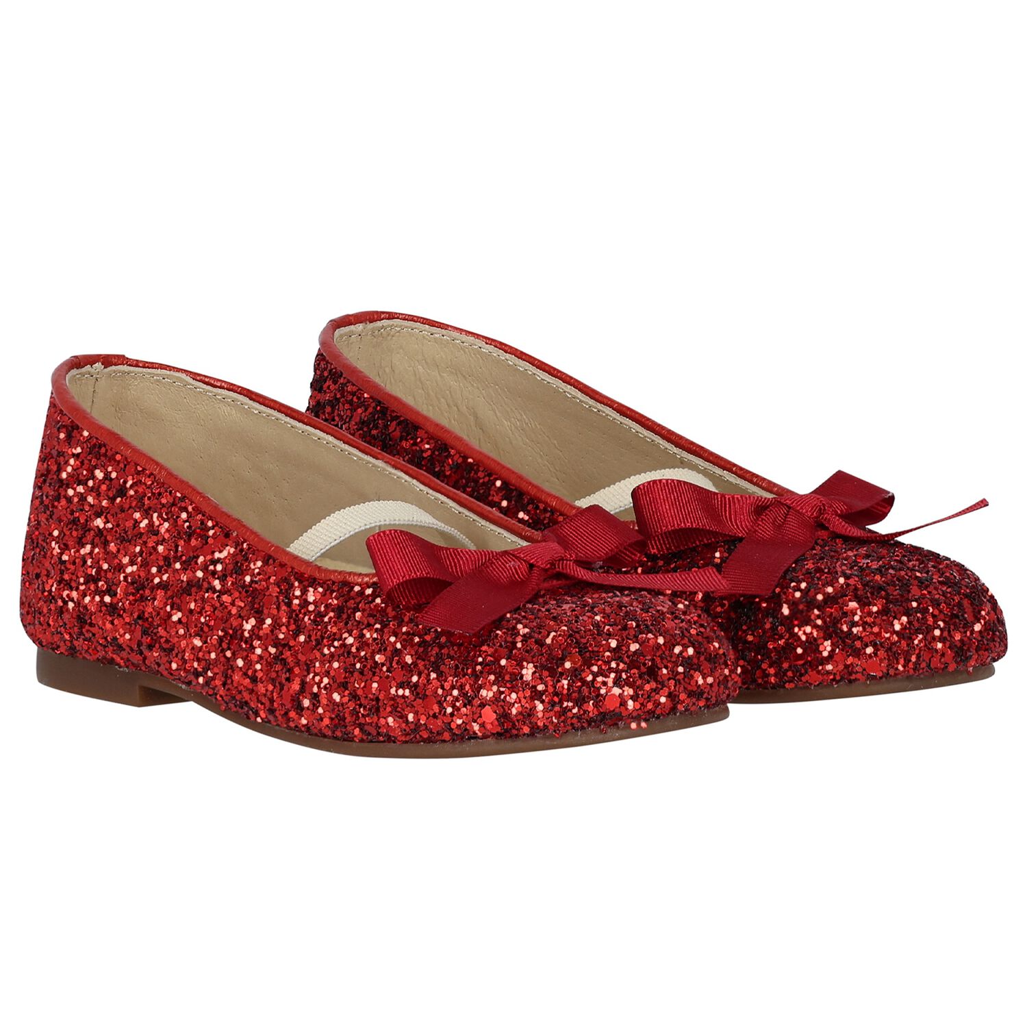 Girls Red Ballerina Shoes, 1, hi-res image number null