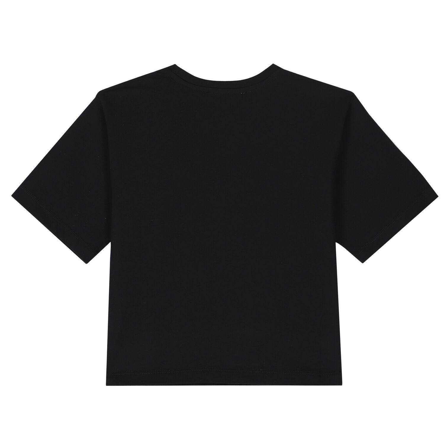 Girls Black Logo T-Shirt, 1, hi-res